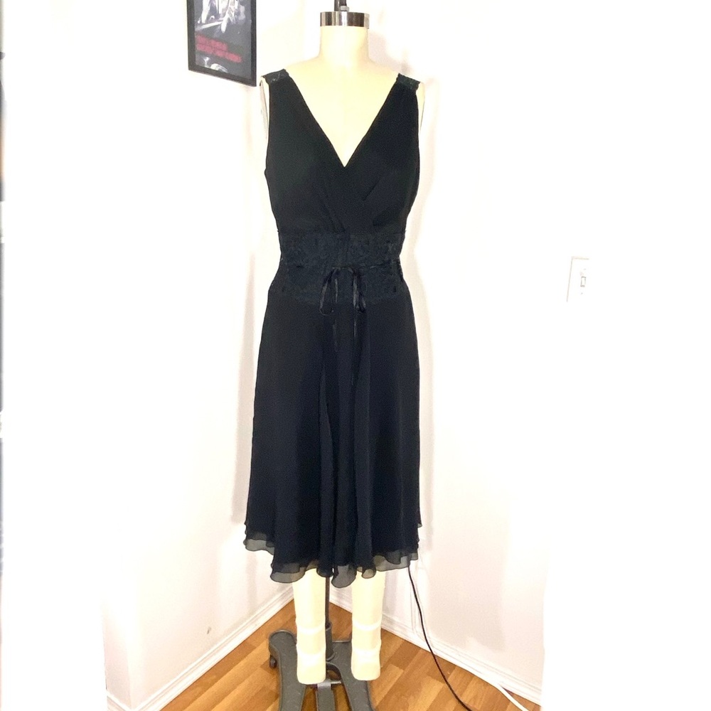 ESPRIT - Deep Navy / Black Midi Dress